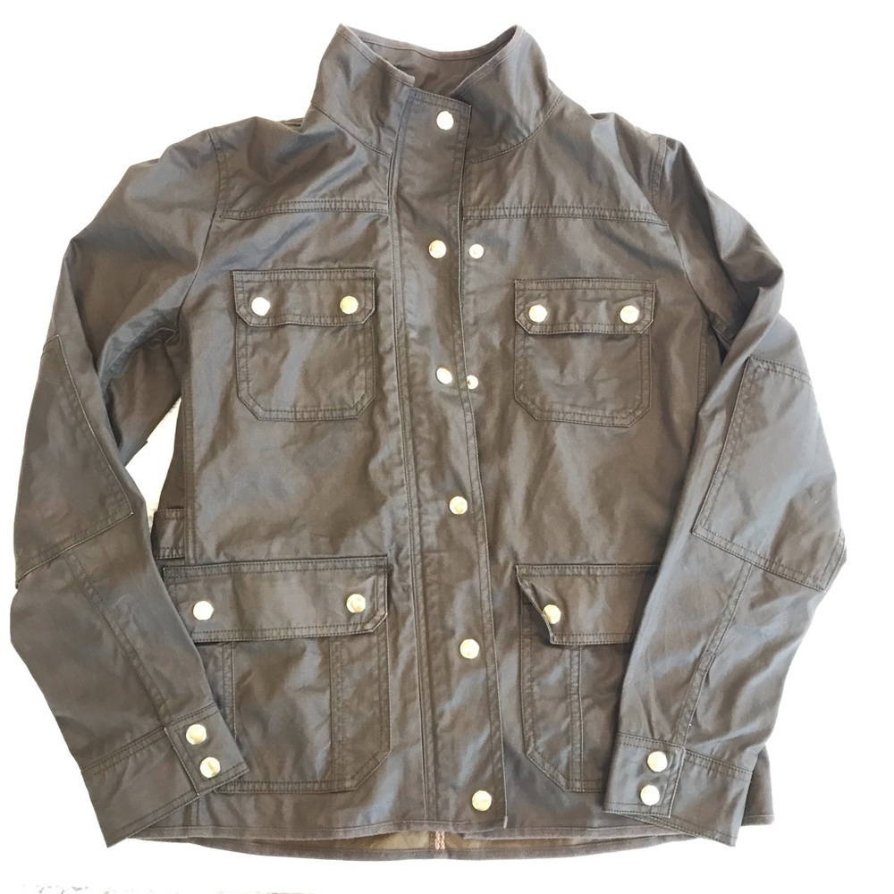 𝅺JCREW Military Jacket with gold buttons